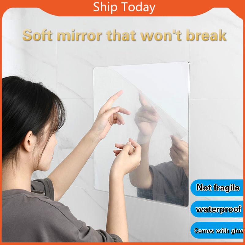 🔥ready stock🔥 Mirror That Will Not Break Selfadhesive Soft Mirror