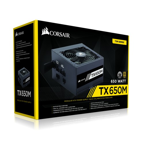 CORSAIR TXM SERIES TX650M 650 Watt Semi-Modular Power Supply 80 PLUS PSU | Shopee Malaysia