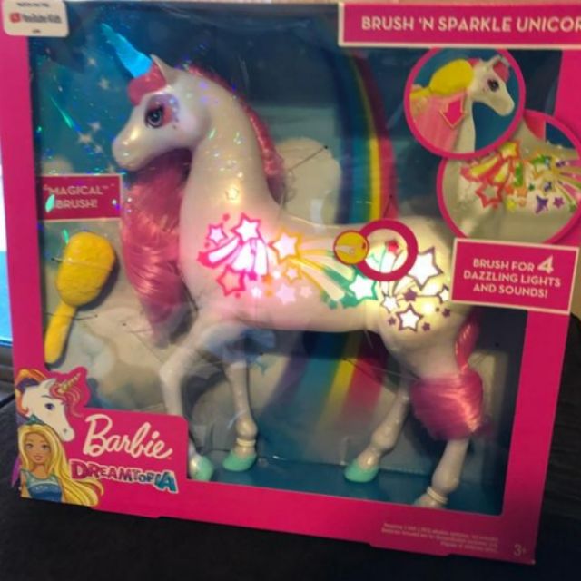 Barbie dreamtopia brush and best sale sparkle unicorn