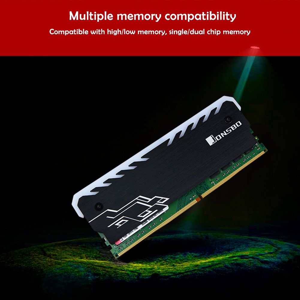 Jonsbo NC-1 RAM Memory Cooler RGB 256 Color PC Memory Cooling Vest Heat ...