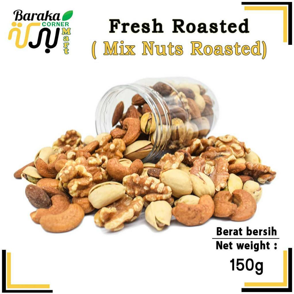 Kacang campuran Cashew Almond Pistachio Walnut Roasted Mixed Nuts