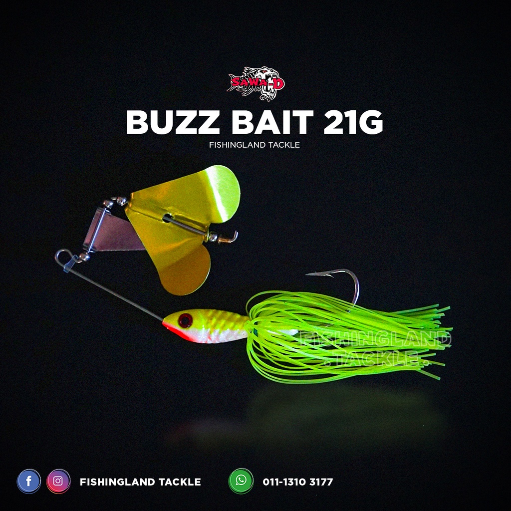 Sawa-D Buzz Bait 21g, 10cm / 21g, Propeller / Slash Bait / Fast Bait /  Spinner Bait / Buzzbait