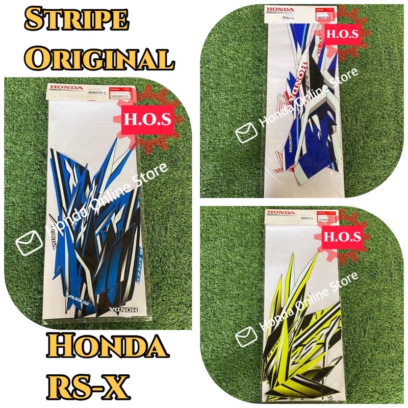 HONDA RS-X BODY STRIPE STICKER COVER SET 100% HONDA ORIGINAL ( RSX BODY ...