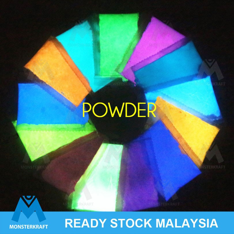 10 grams Glow in Dark Powder, Phosphorescent Luminous Powder Pigment ...