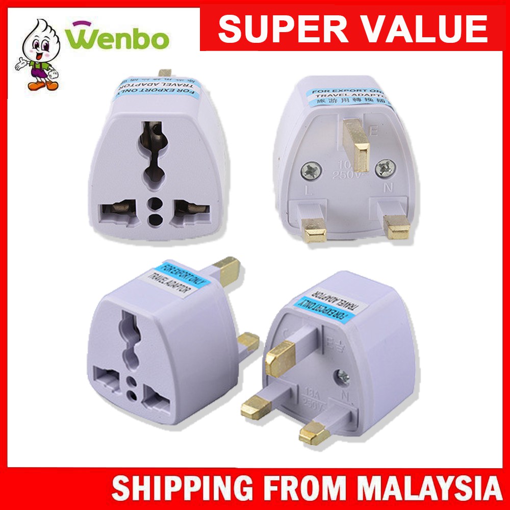 Wenbo Universal 3 Pin Plug Adaptor 2 Pin US EU CHINA Multi Pin To