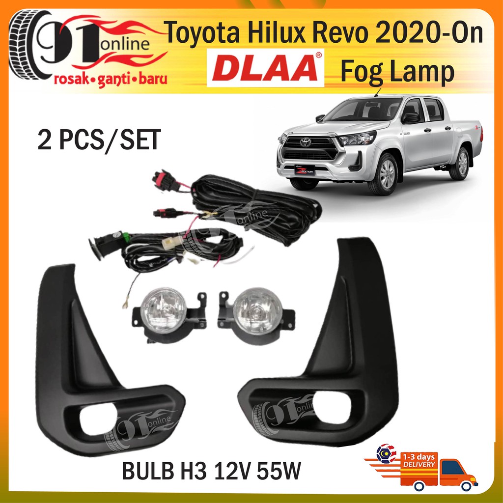 Toyota Hilux Revo Dlaa Front Fog Lights Car Styling Spot Light Fog Lamps With Switch