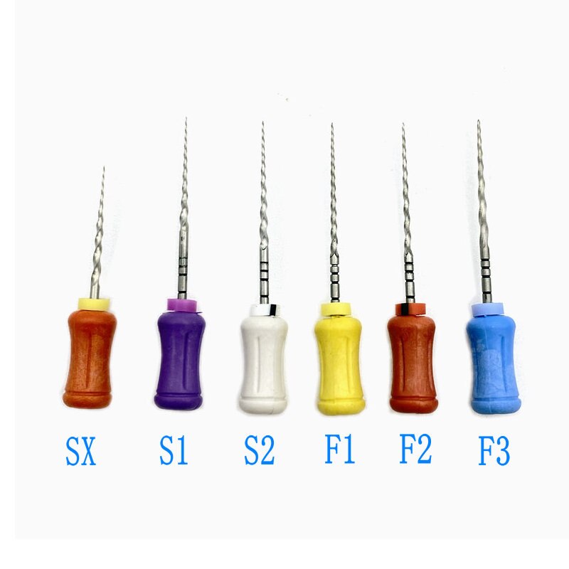 6 pcs/box Dental Endodontics NiTi Hand Use Super Rotary File SXF3