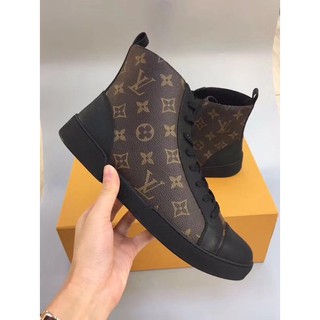 Louis Vuitton Brown Monogram Canvas Stellar High Top Sneakers Size 38 Louis  Vuitton