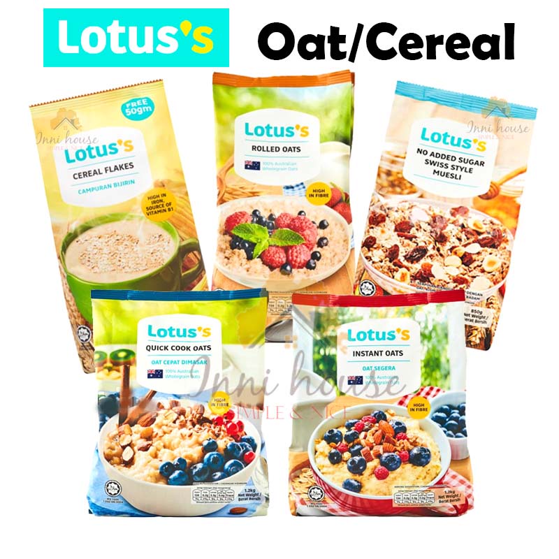 Lotus's No Added Sugar Muesli/Cereal Flakes (550g)/Tesco Lotus's Rolled