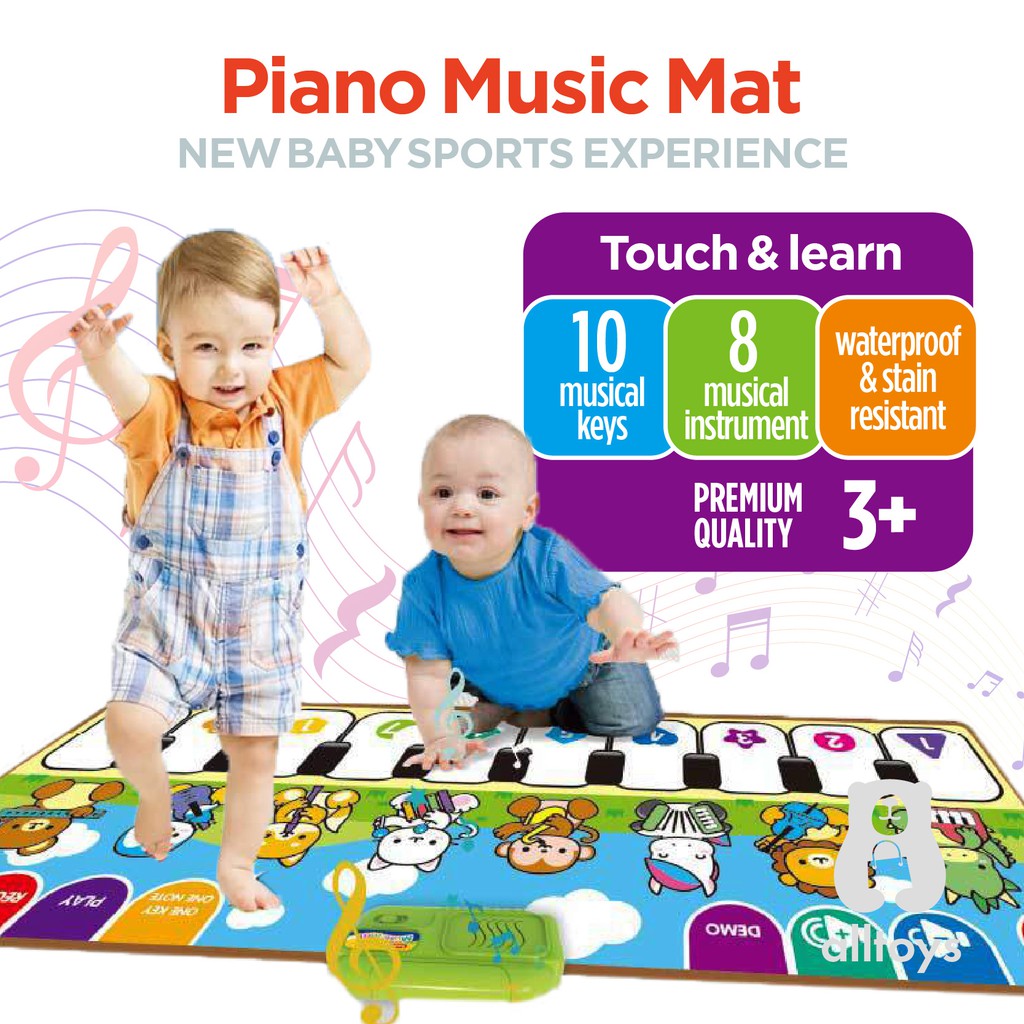 Play piano hot sale music mat