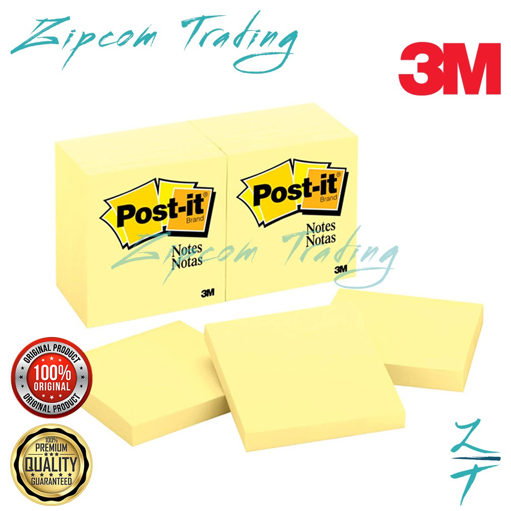 3M Postit Classic Notes ( 1 Pack / 100 Sheets ) Shopee Malaysia