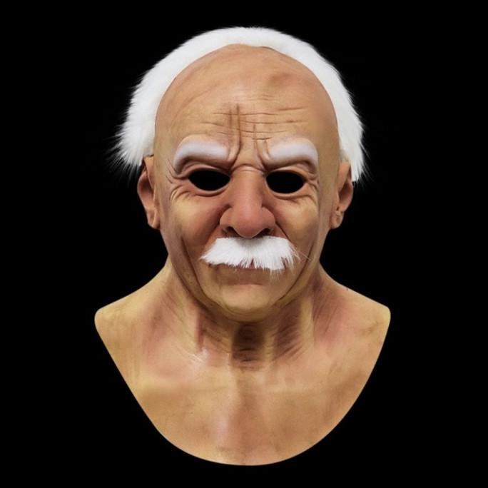 Tol73 latex Mask full head old man head halloween Shopee Malaysia