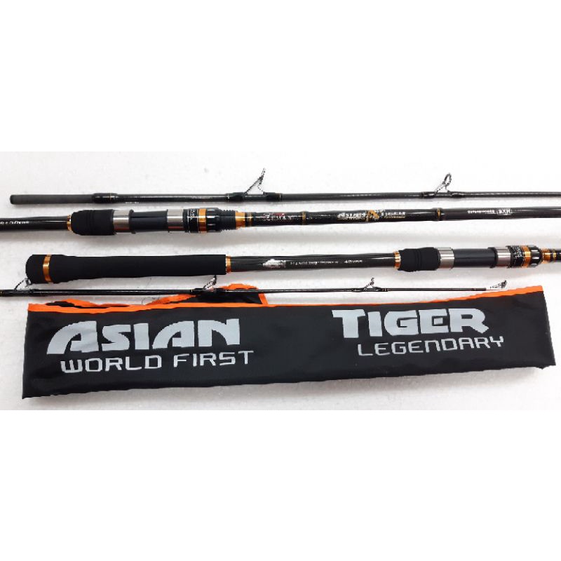 LEMAX ASIAN TIGER ROD INCLUDE PVC Fishing Rod Spinning BAITCASTING BC Joran  Pancing – Meefah Tackle