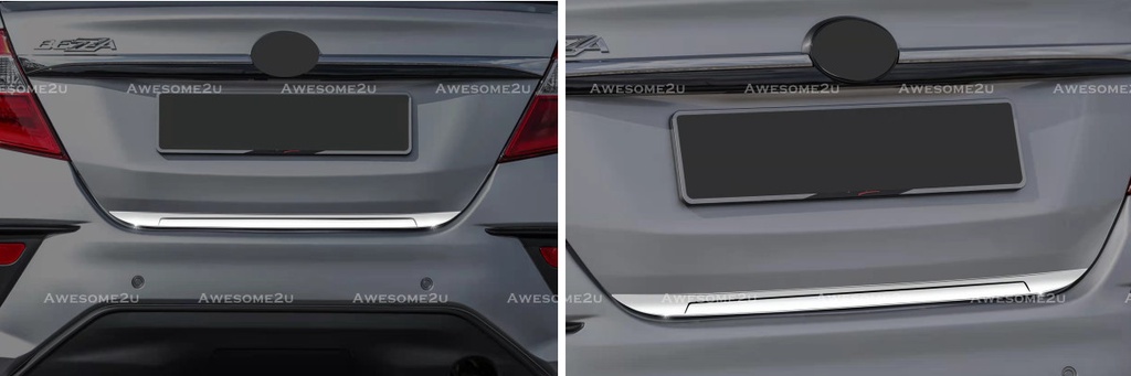Awesome2u Perodua Bezza 2016-2023 Stainless Steel Rear Tail Gate Trim ...