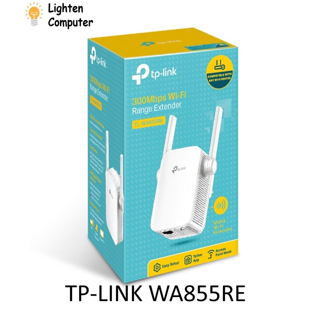 TP-LINK WA855RE 300MBPS WIFI RANGE EXTENDER WITH RESET BUTTONS WIFI ...