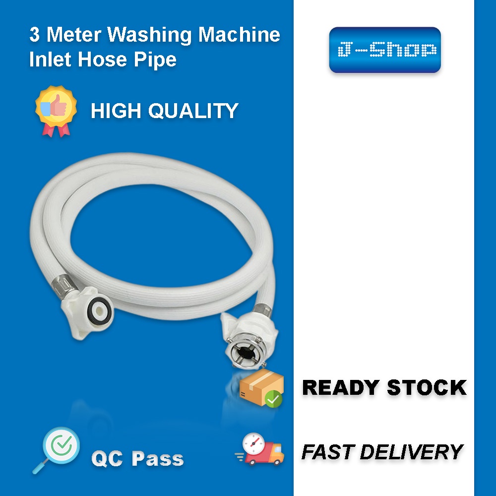 3m Washing Machine Inlet Hose Pipe 3 Meter High Quality Fully Auto Washing Machine Shopee Malaysia 1885