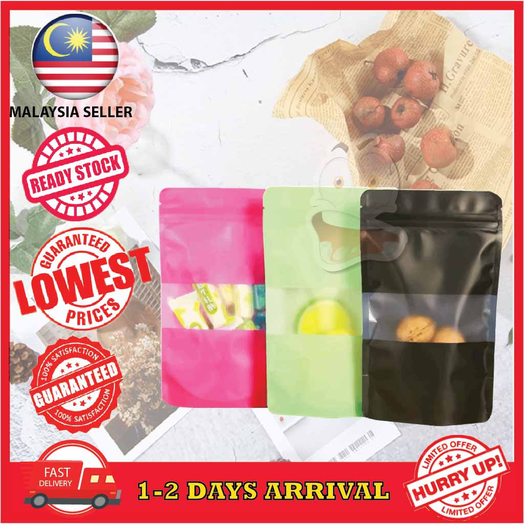 Food Translucent Ziplock Cookies Bag Goodies Bag Candy Beverage Seal