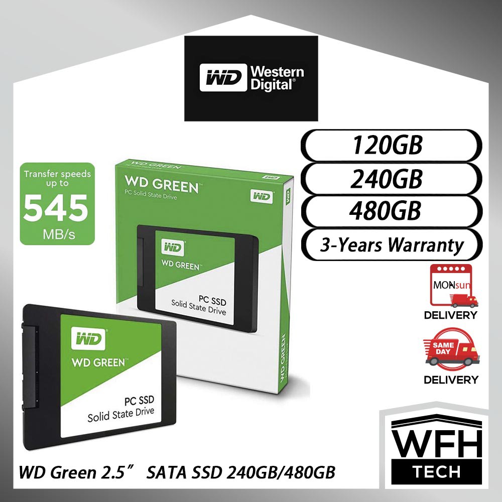 WD Green SSD 240GB/480GB 2.5" SATA Western Digital (WDS240G2G0A ...
