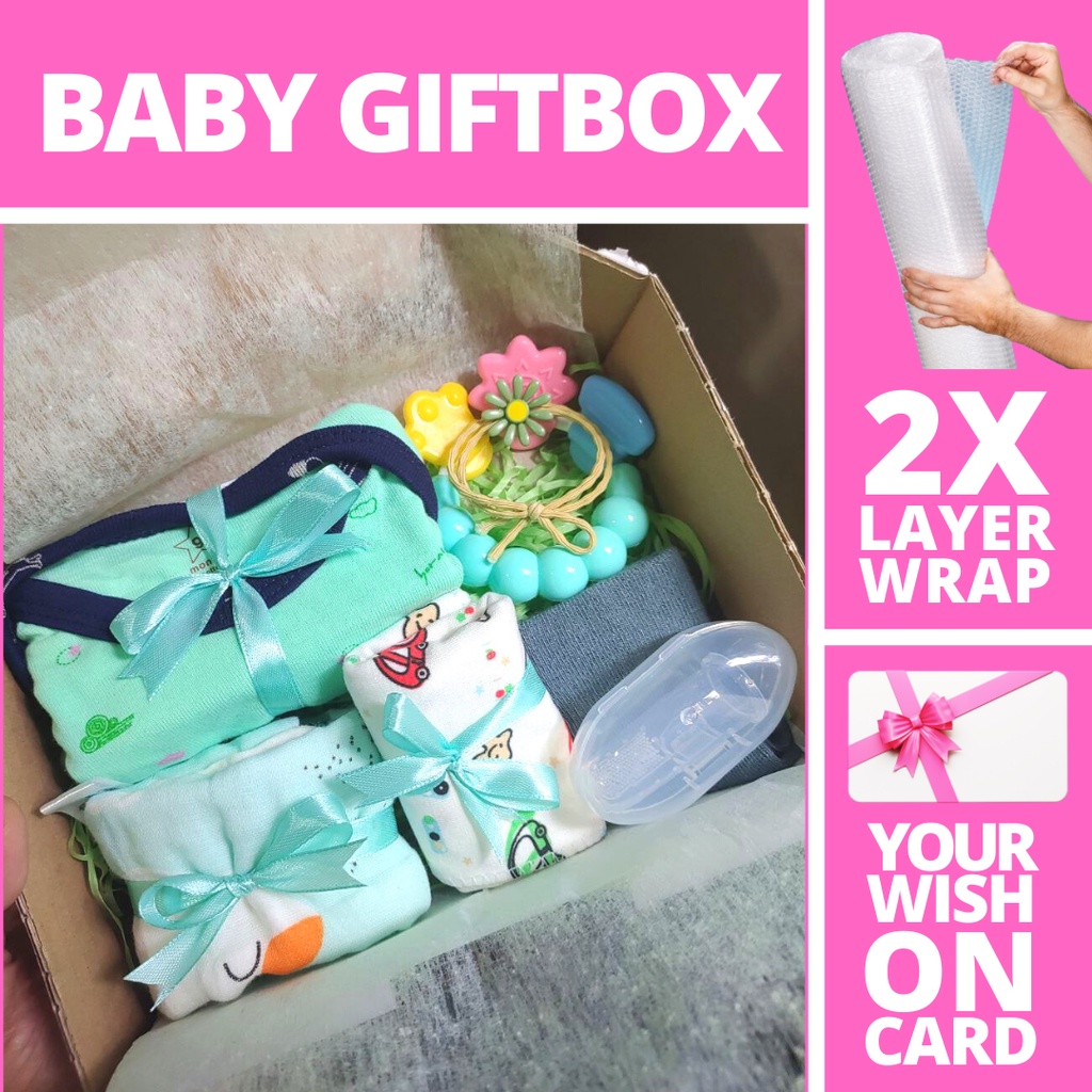 8 in 1 Baby Gift Set Newborn Hadiah Boy Girl Suprise Box Newborn 12