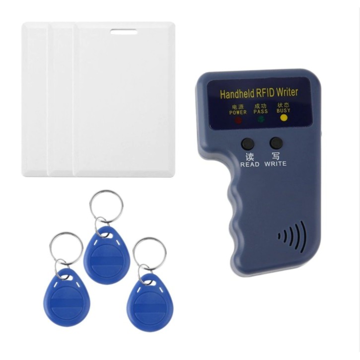 Duplicator Key Handheld 125KHz RFID IC ID Card Copier Writer Duplicator ...