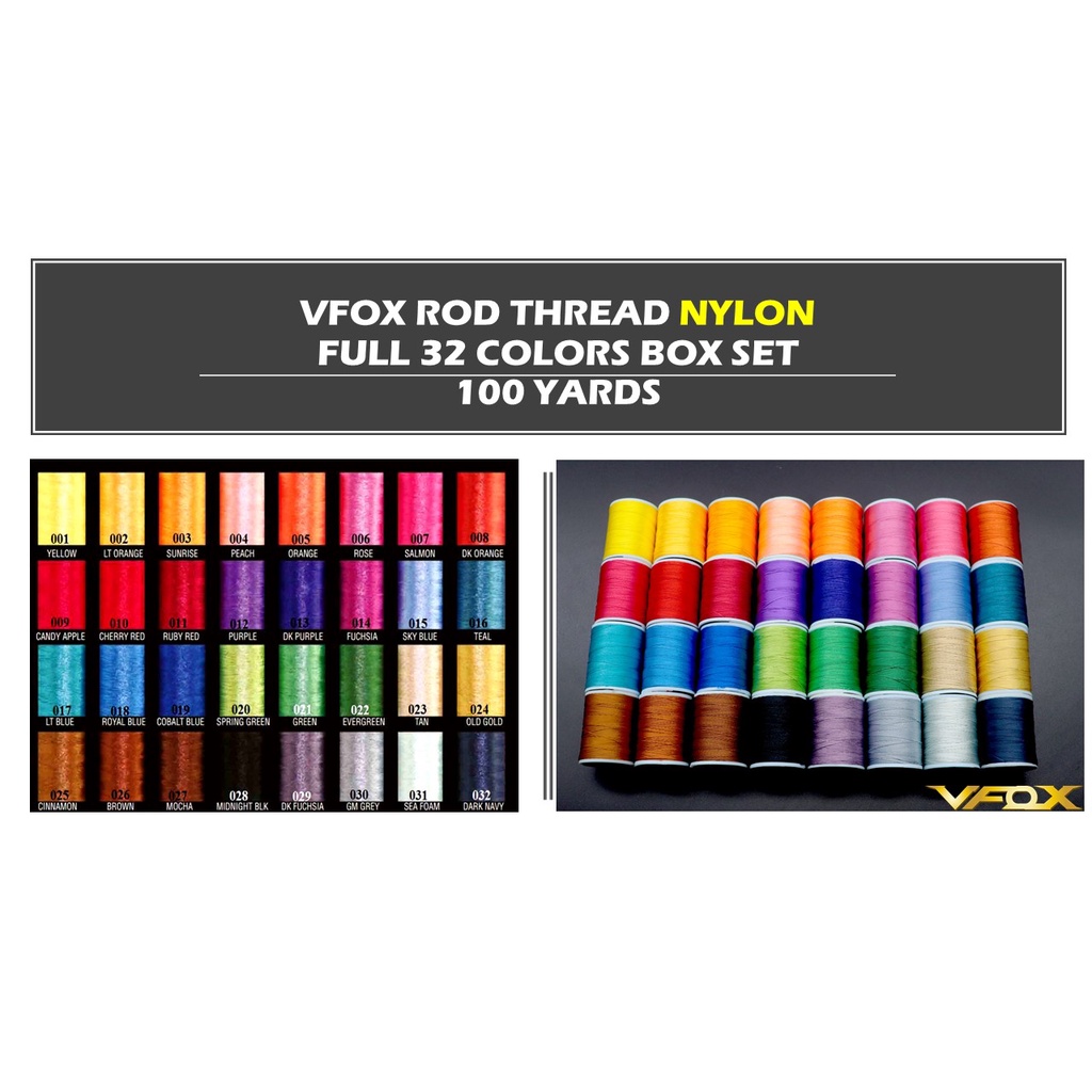VFOX PACBAY Fishing Rod Thread FULL COLOR BOX Set Limited Edition ...