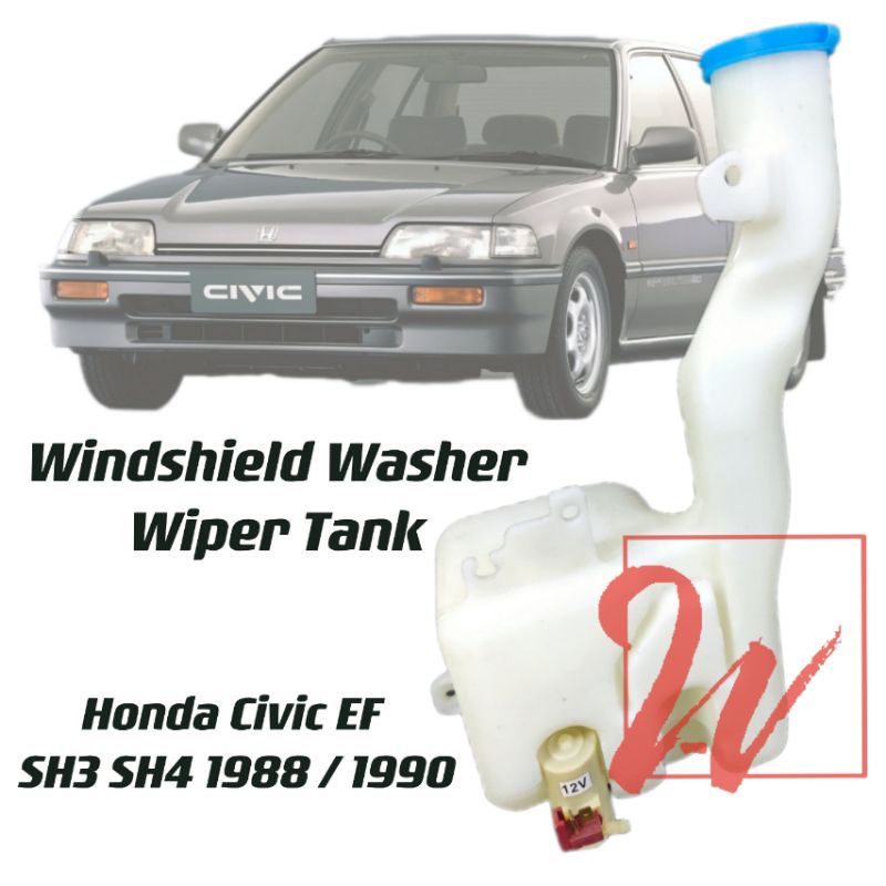 Honda Civic SH3 SH4 EF2 EF Windshield Wiper Washer Water Tank with Pump