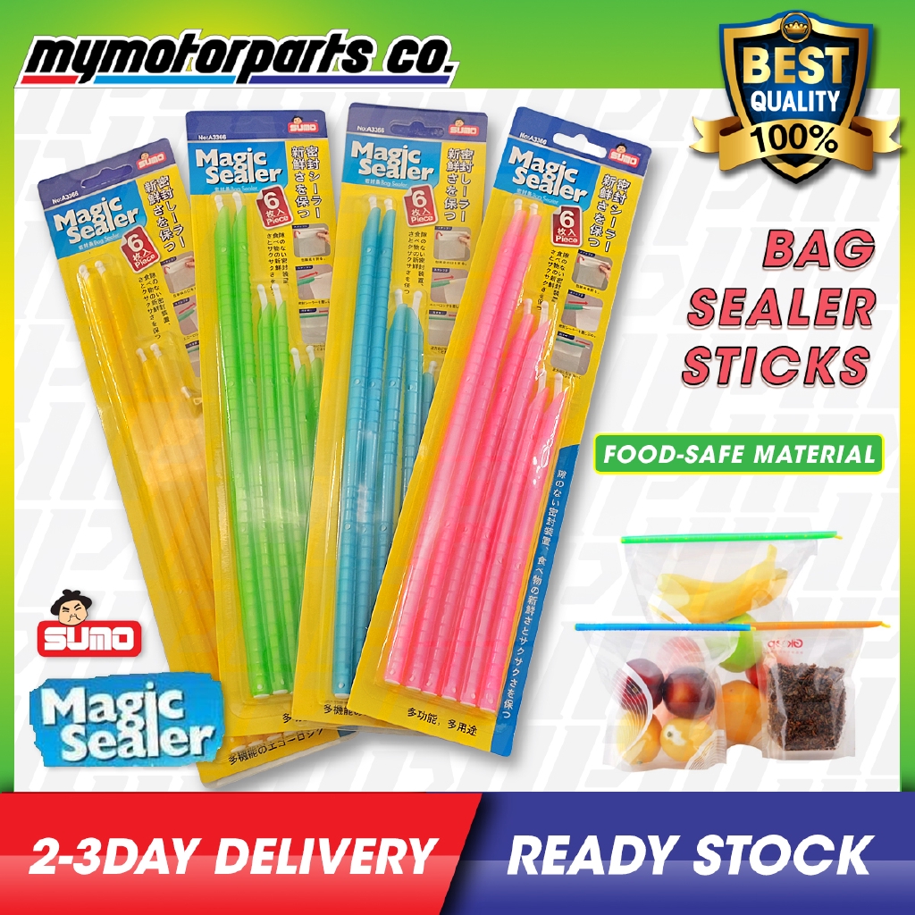 SUMO MAGIC SEALER Food Plastic Bag Sealer Sticks [1 Pack/6 sticks