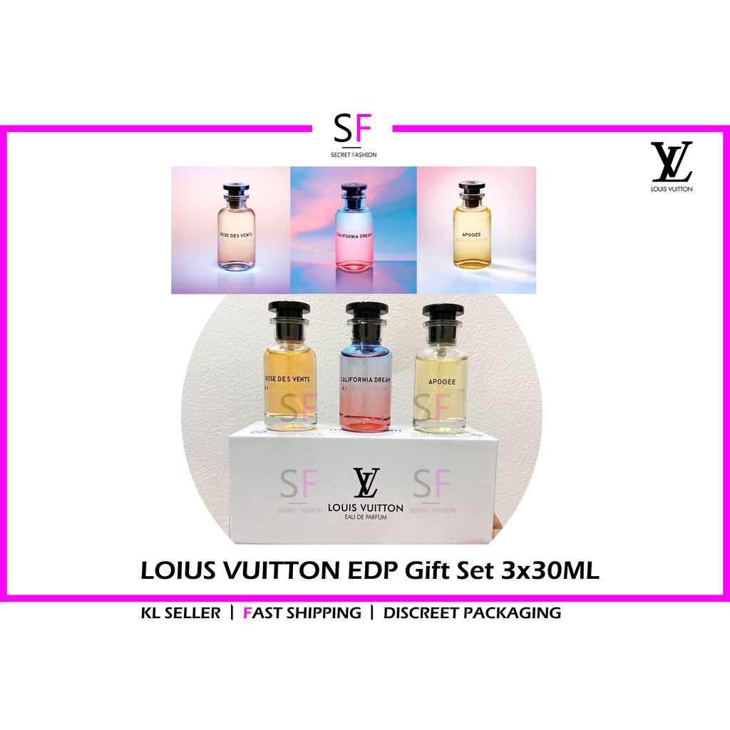 SF Perfume LOUIS VUITTON_ EDP Gift Set 3x30ML【ROSE DES VENTS