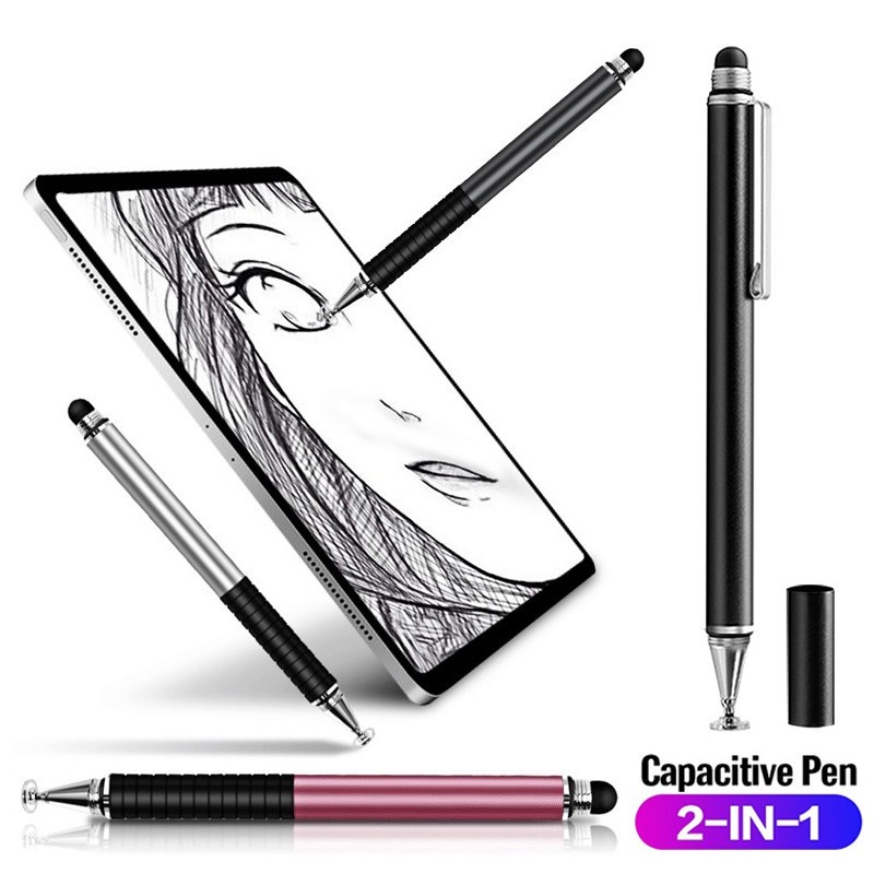 2 In 1 Universal Capacitive Multi-Function Stylus Pen High Stability ...
