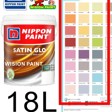 Nippon Paint Satin Glo 5L White Indoor Shinning Finishing Water Based ...