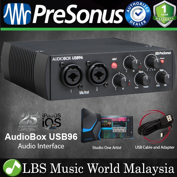 PreSonus AudioBox USB 96 Audio Interface Anniversary Edition(Audio Box ...