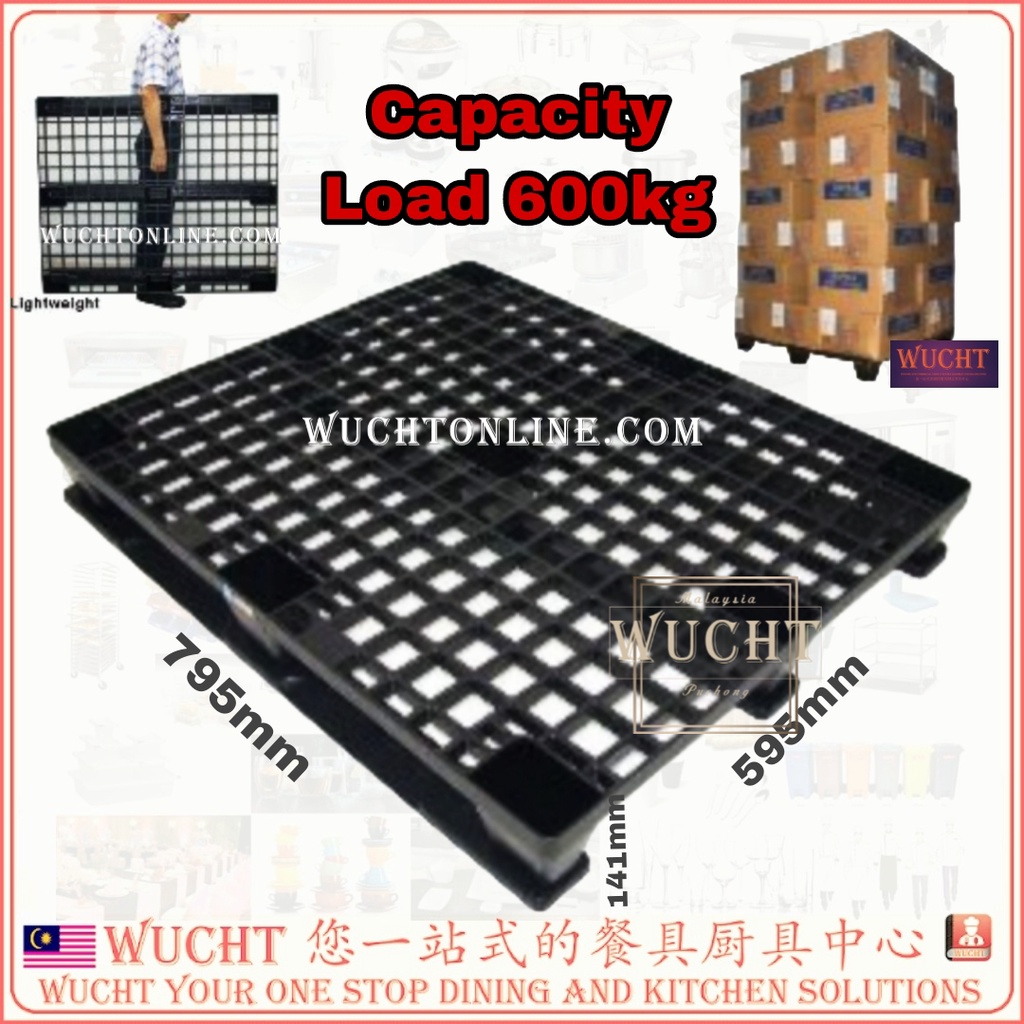 【WUCHT】UNICA Lightweight Nestable Plastic Pallet Unica Pallet Plastic Pallet P0806 (no skids