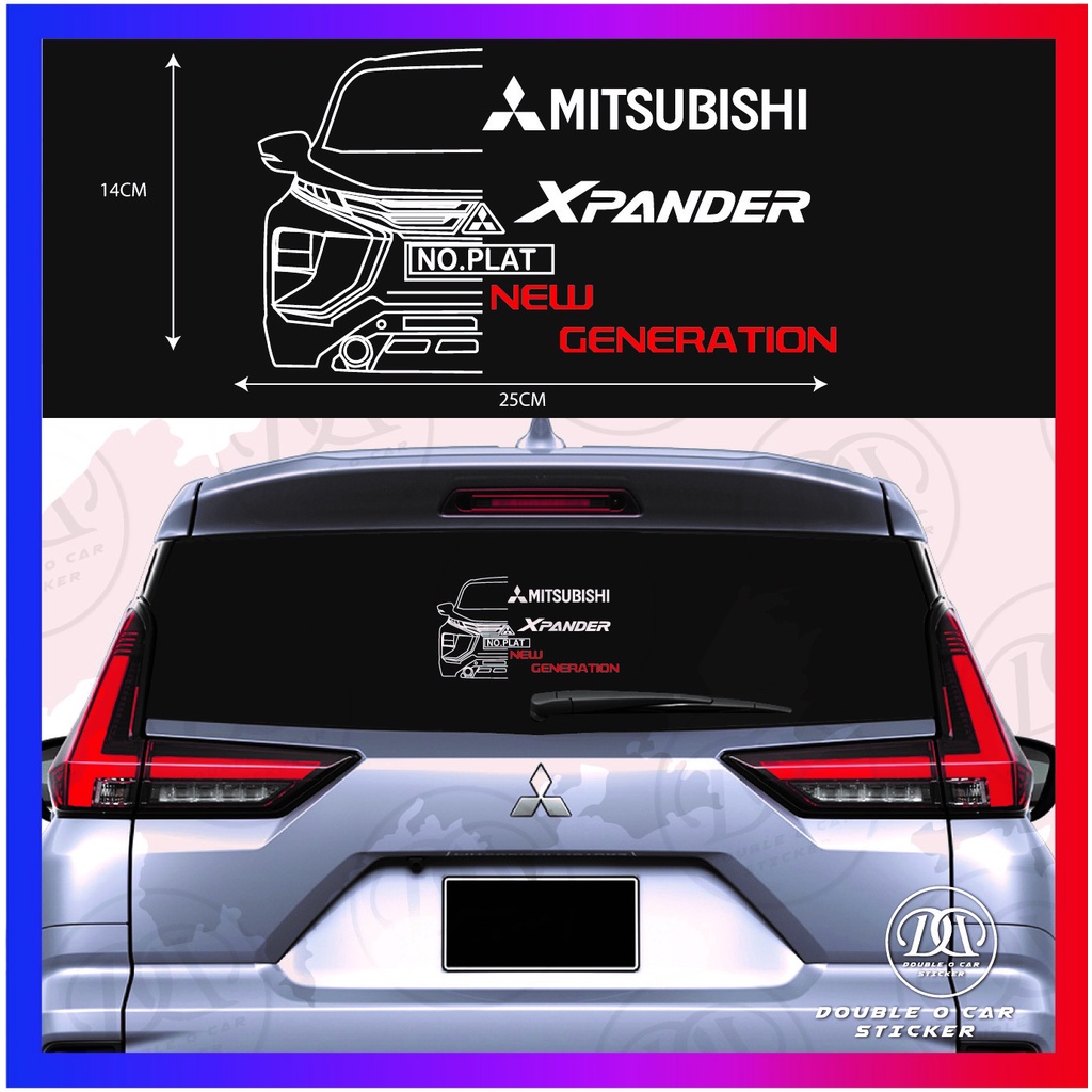 [Ready Stock]Mitsubishi xpander new generation line shape words sticker ...