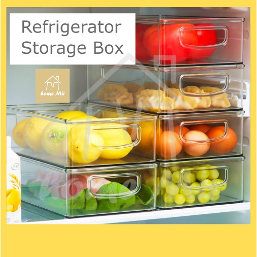 Transparent Refrigerator Organizer Storage Box Compartment Refrigerator