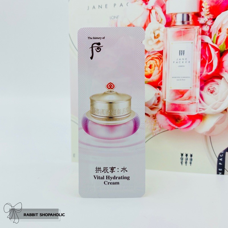 Crème Hydratante The History Of Whoo Vital - 60 Échantillons De 1 Ml, Pour Tous Types De Peau