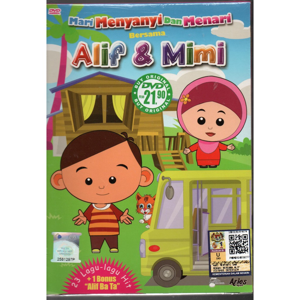 Lagu Kanak Kanak Dvd Mari Menyanyi Dan Menari Bersama Alif Mimi 23