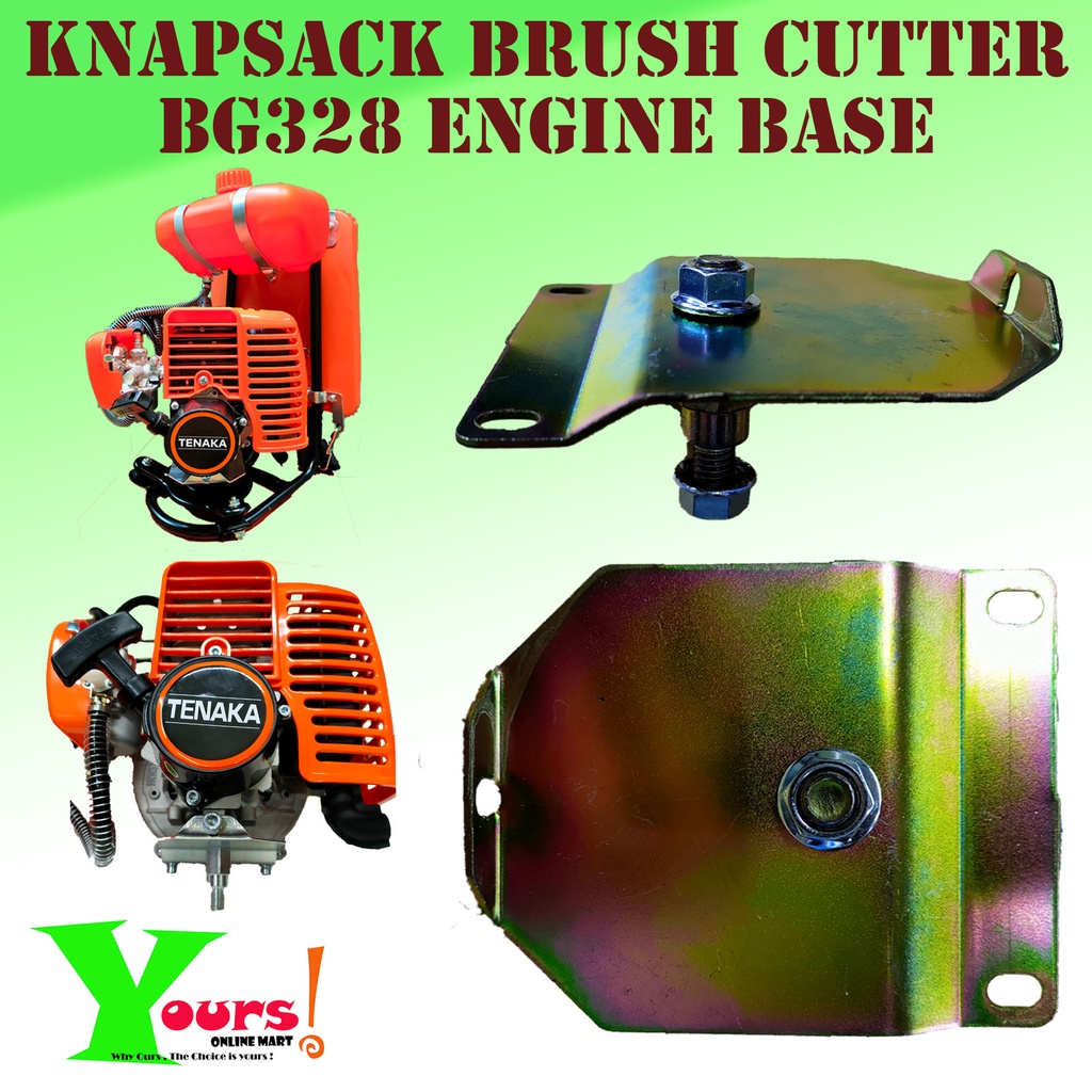 BG328 KNAPSACK BRUSH CUTTER ENGINE BASE \ TAPAK ENJIN MESIN RUMPUT ...
