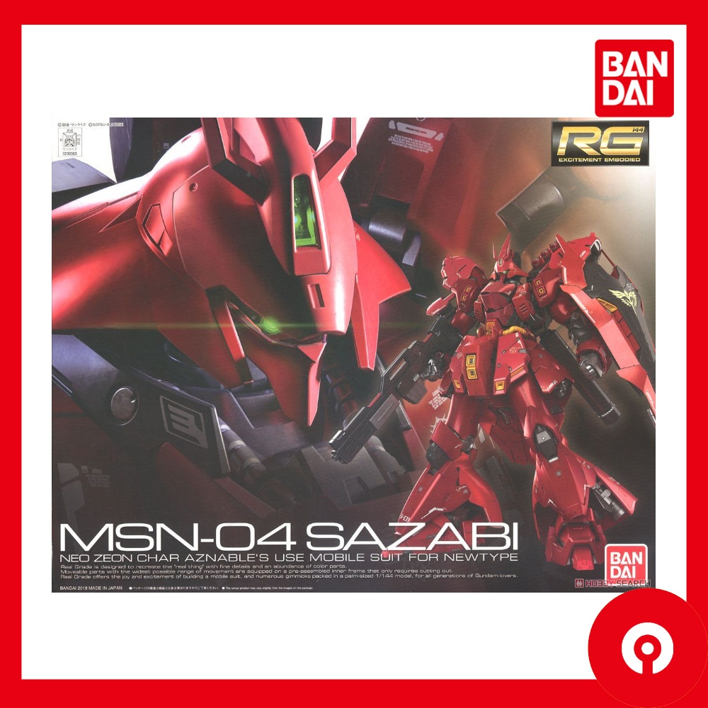 Bandai RG 1/144 Sazabi 61605 Gundam 29 Model Kit Gunpla | Shopee Malaysia