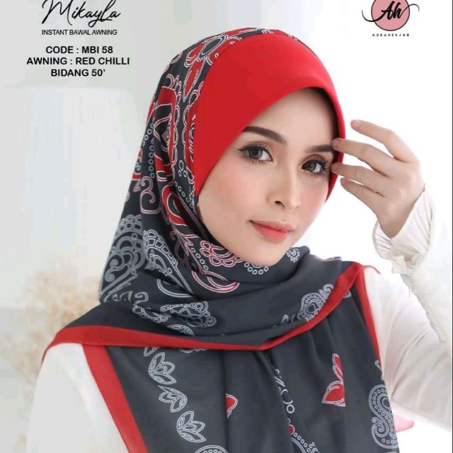 Tudung Bawal Instant Bidang 50 | Shopee Malaysia