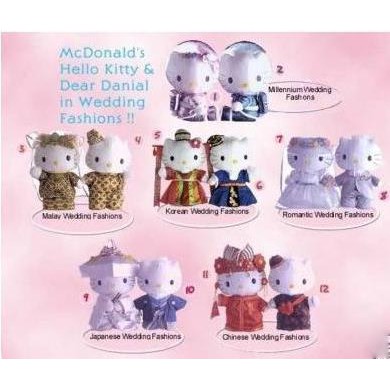 Hello kitty cheap wedding dolls mcdonalds