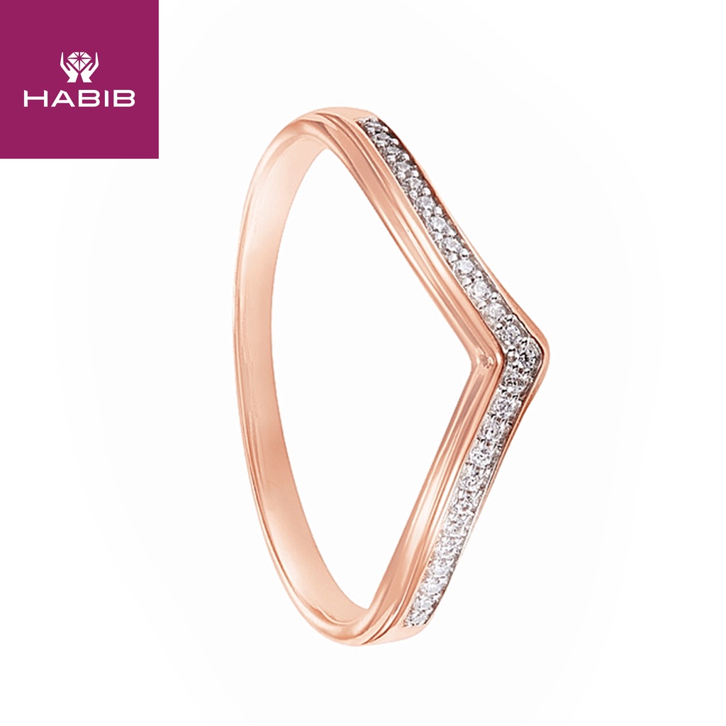 Habib rose gold on sale ring