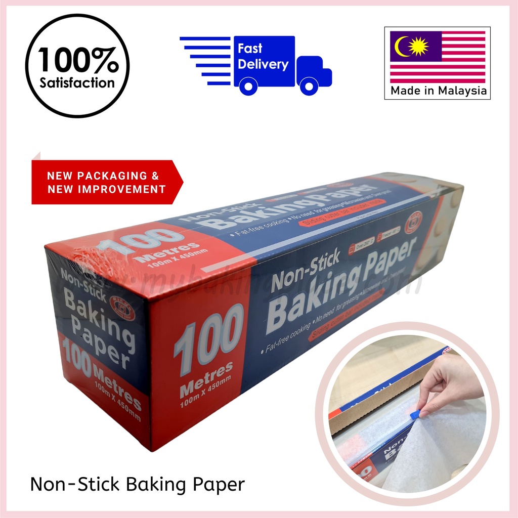 [My Baking Place] Rico's Non-Stick Baking Paper, Parchment Paper 100M ...