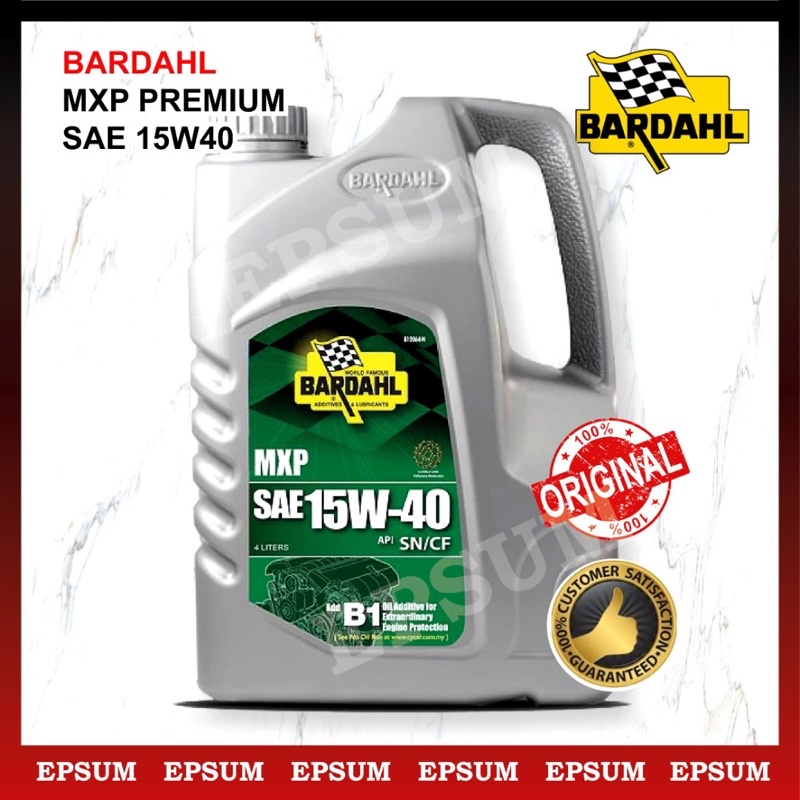 BARDHAL MXP SAE 15W40 API SN/CF ENGINE OIL | Shopee Malaysia