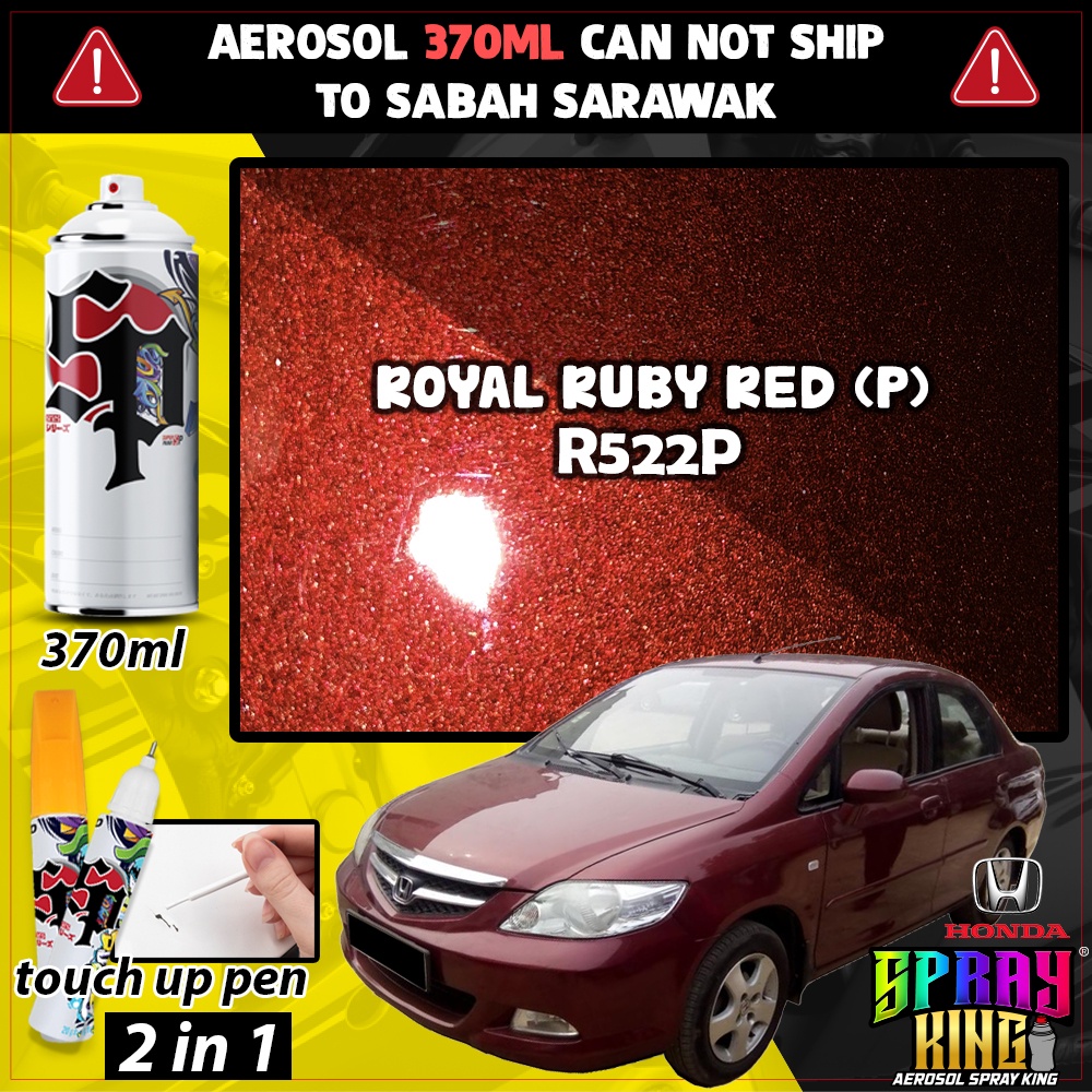 R522P Royal Ruby Red ( Touch Up Pen Honda City 4 Generation ) Car Spray Paint Malaysia Scratched