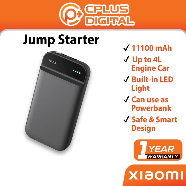 Xiaomi 70mai Jump Starter 11100 mAh Up to 4L Engine Car Built-in LED ...