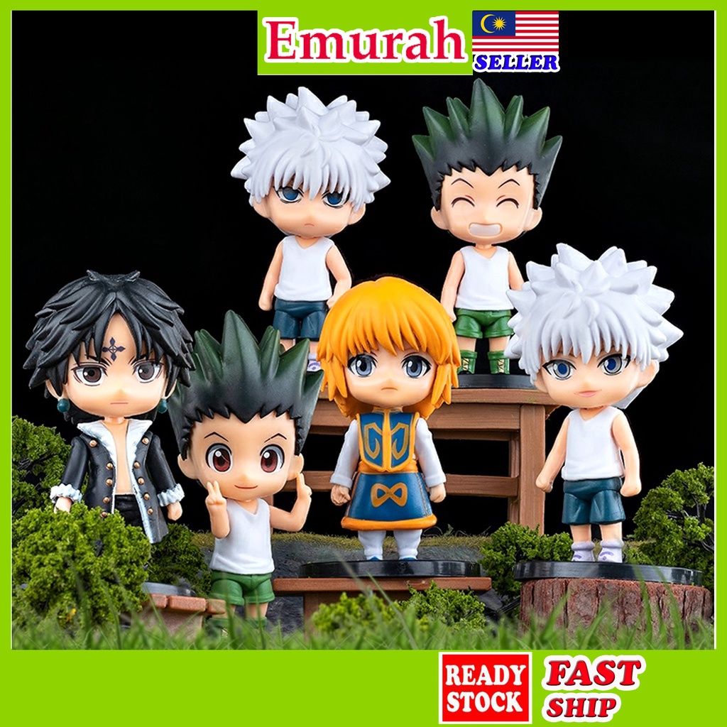 Hunter X Hunter Action Figure Collectible Anime Manga Doll Gift Hadiah Patung Gon Freecss Killua