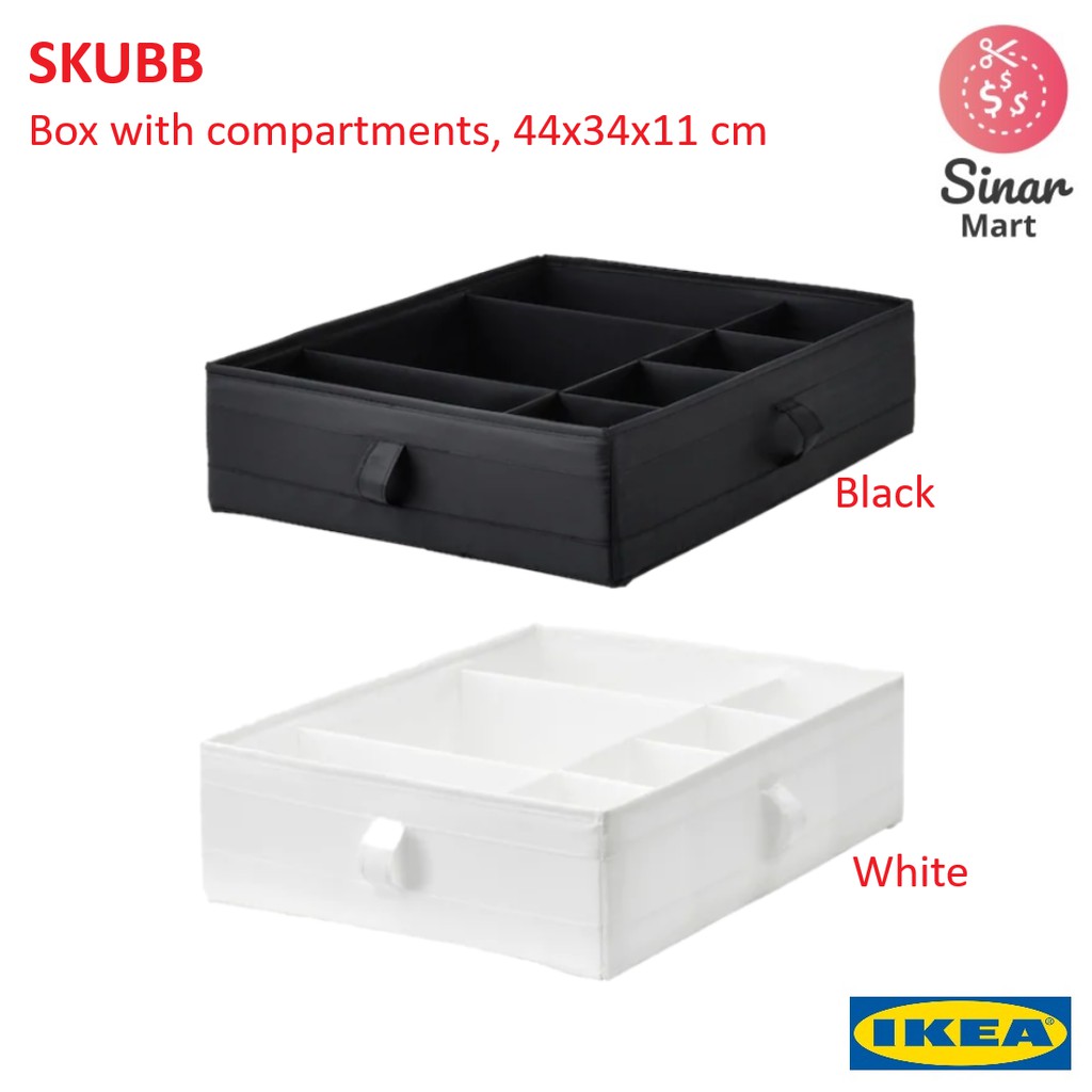 IKEA SKUBB Box with compartments, 44x34x11 cm