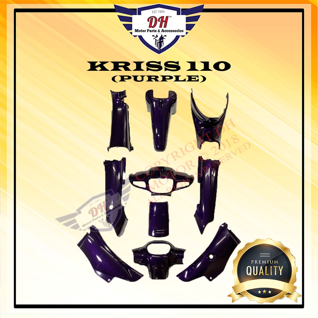 KRISS 110 COVER SET (PURPLE) FULL SET MODENAS Shopee Malaysia