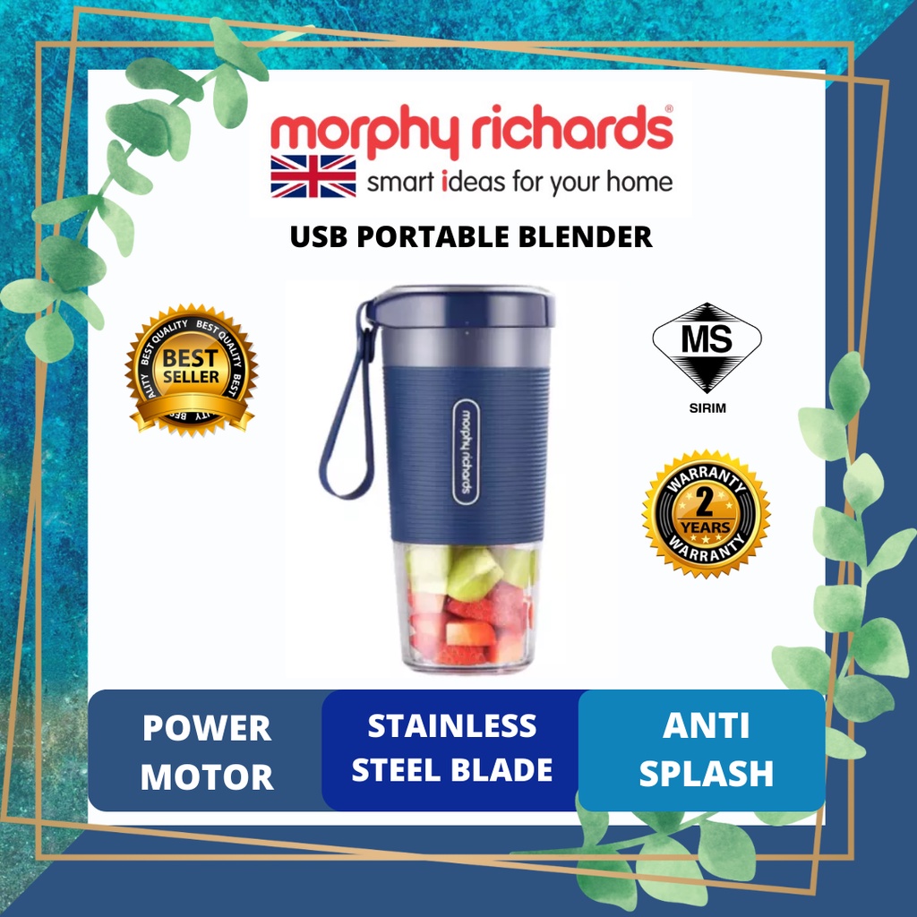 Morphy Richards Portable Blender Mini Fruit Juice Blender USB Rechargeable 403PB1 Shopee