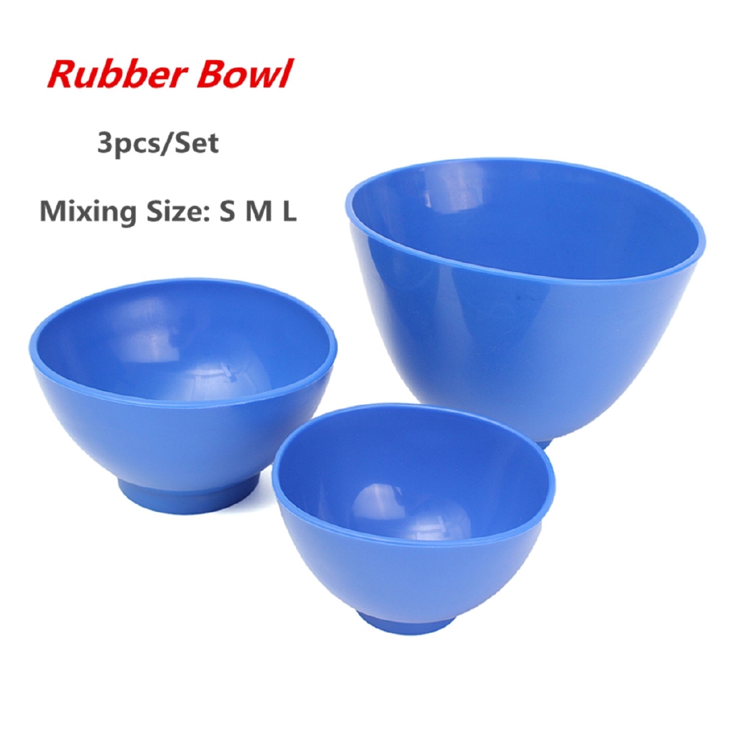 Dental lab hygienist flexible mixing bowl rubber Extra Large Blue Color